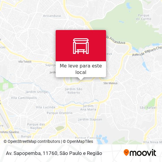 Av. Sapopemba, 11760 mapa