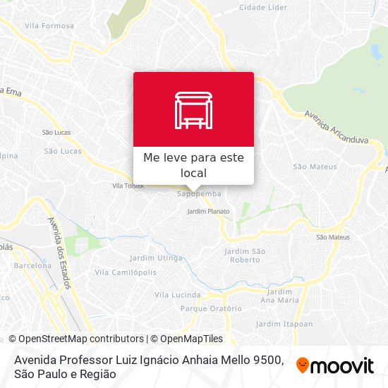 Avenida Professor Luiz Ignácio Anhaia Mello 9500 mapa