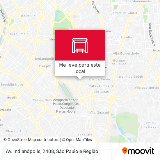 Av. Indianópolis, 2408 mapa