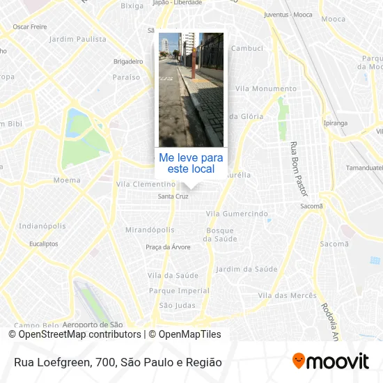 Rua Loefgreen, 700 mapa