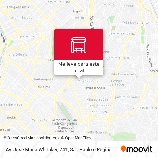 Av. José Maria Whitaker, 741 mapa