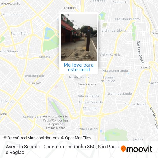 Avenida Senador Casemiro Da Rocha 850 mapa