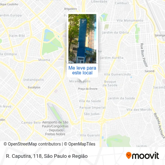 R. Caputira, 118 mapa