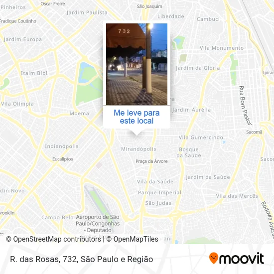 R. das Rosas, 732 mapa