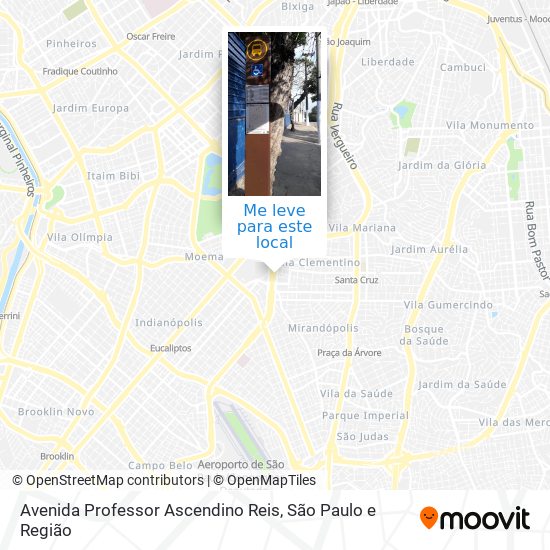 Avenida Professor Ascendino Reis mapa