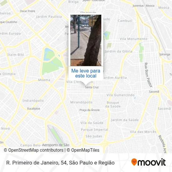 R. Primeiro de Janeiro, 54 mapa