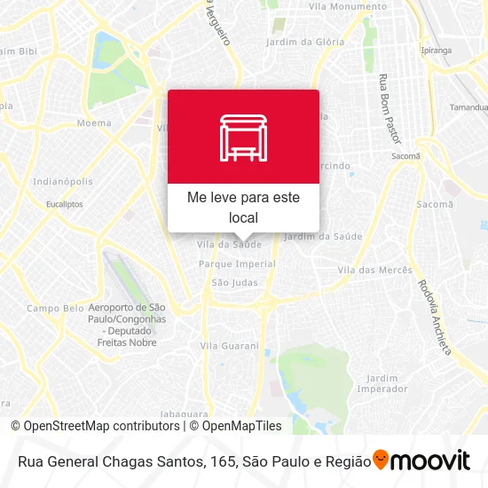 Rua General Chagas Santos, 165 mapa
