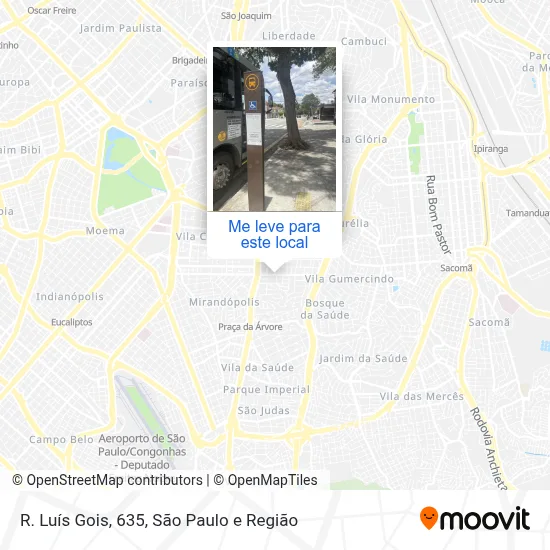 R. Luís Gois, 635 mapa