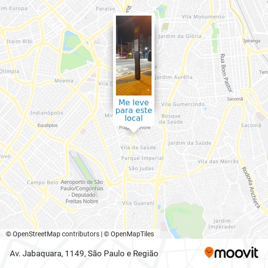 Av. Jabaquara, 1149 mapa