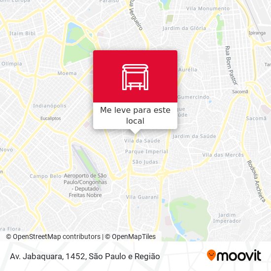 Av. Jabaquara, 1452 mapa