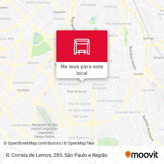 R. Correia de Lemos, 285 mapa