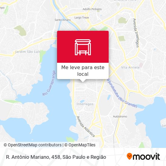 R. Antônio Mariano, 458 mapa