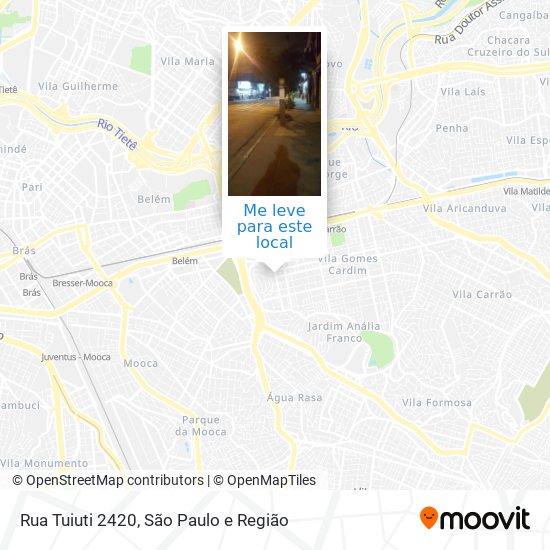 Rua Tuiuti 2420 mapa