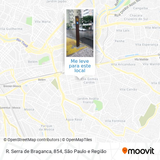 R. Serra de Braganca, 854 mapa