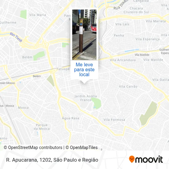 R. Apucarana, 1202 mapa