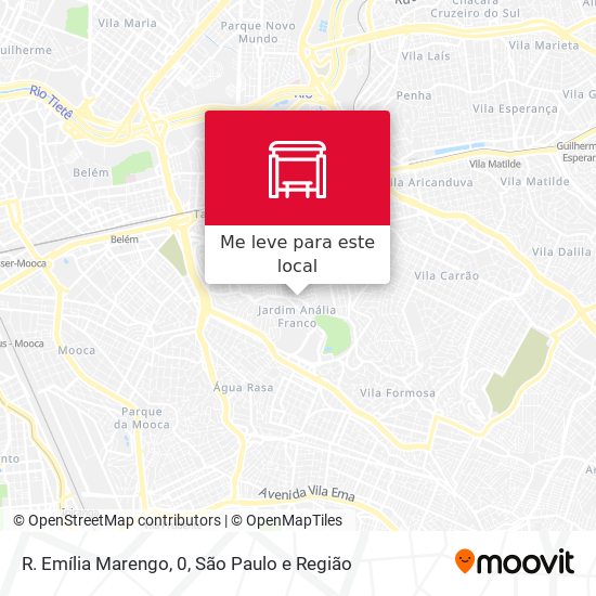 R. Emília Marengo, 0 mapa