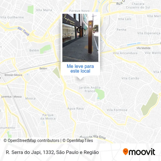 R. Serra do Japi, 1332 mapa