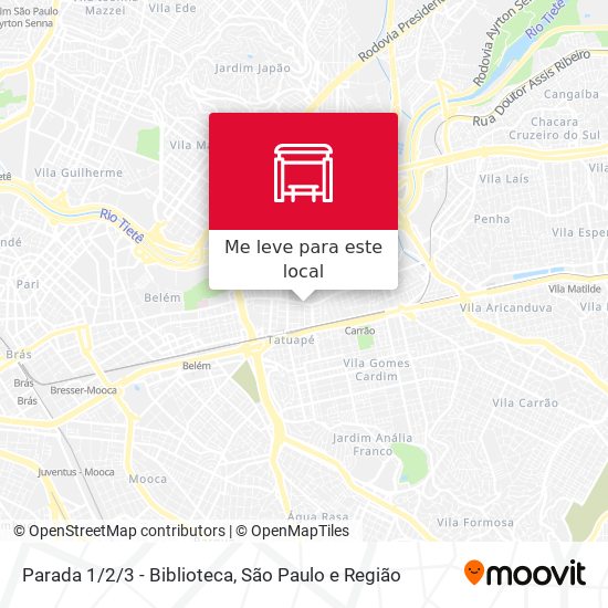 Parada 1/2/3 - Biblioteca mapa