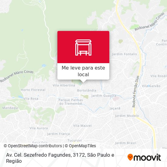 Av. Cel. Sezefredo Fagundes, 3172 mapa