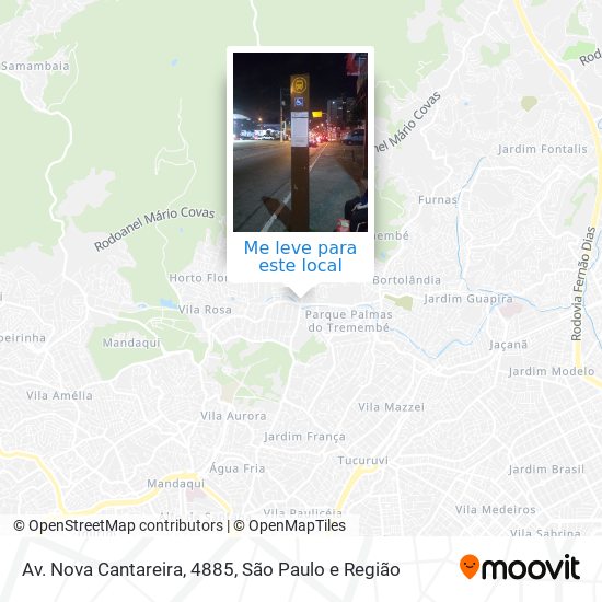 Av. Nova Cantareira, 4885 mapa