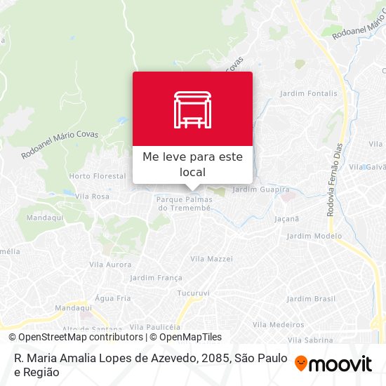 R. Maria Amalia Lopes de Azevedo, 2085 mapa