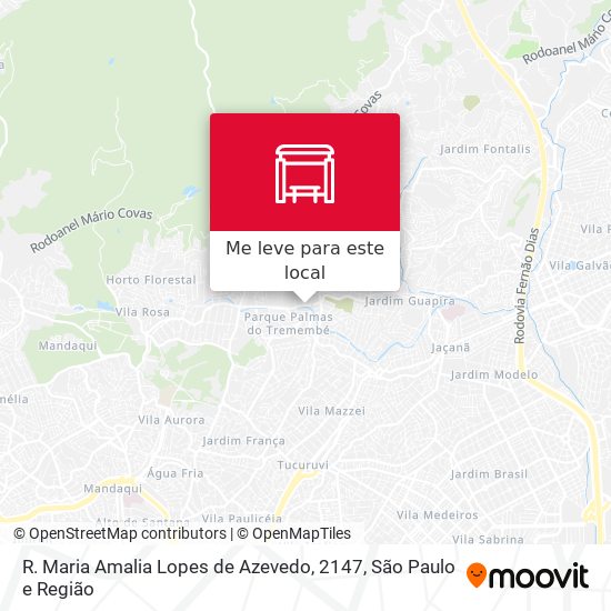 R. Maria Amalia Lopes de Azevedo, 2147 mapa
