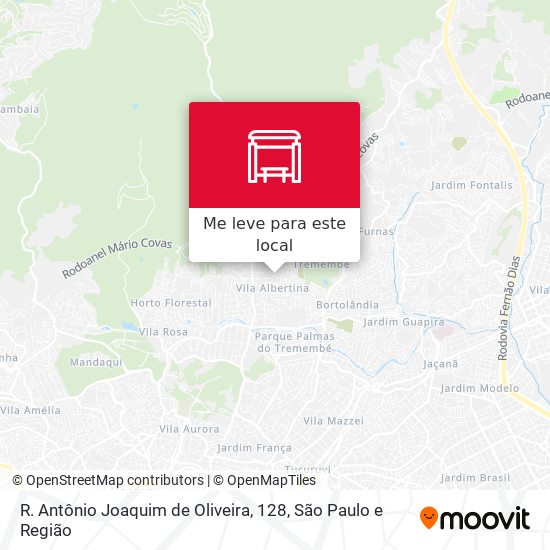 R. Antônio Joaquim de Oliveira, 128 mapa