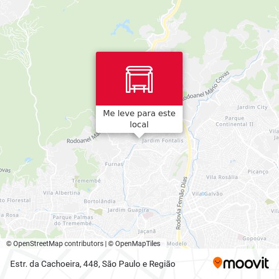 Estr. da Cachoeira, 448 mapa