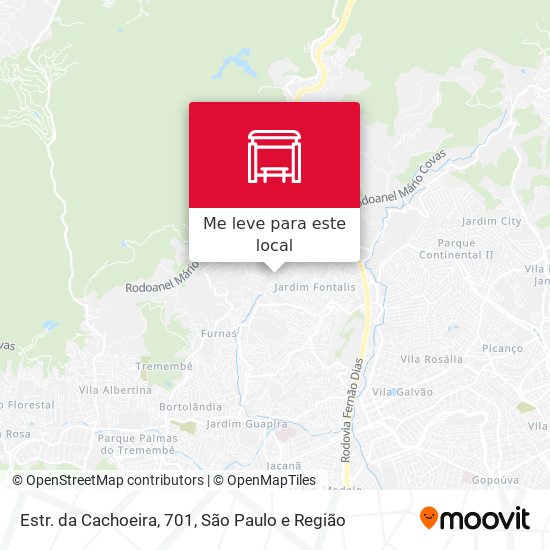 Estr. da Cachoeira, 701 mapa