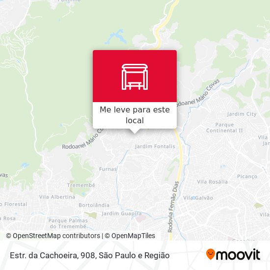 Estr. da Cachoeira, 908 mapa