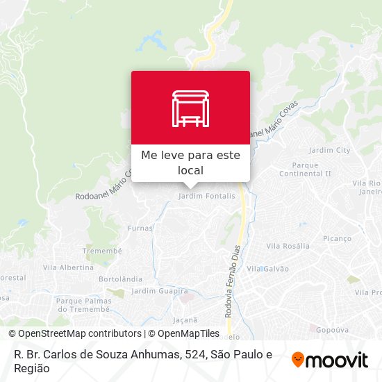 R. Br. Carlos de Souza  Anhumas, 524 mapa