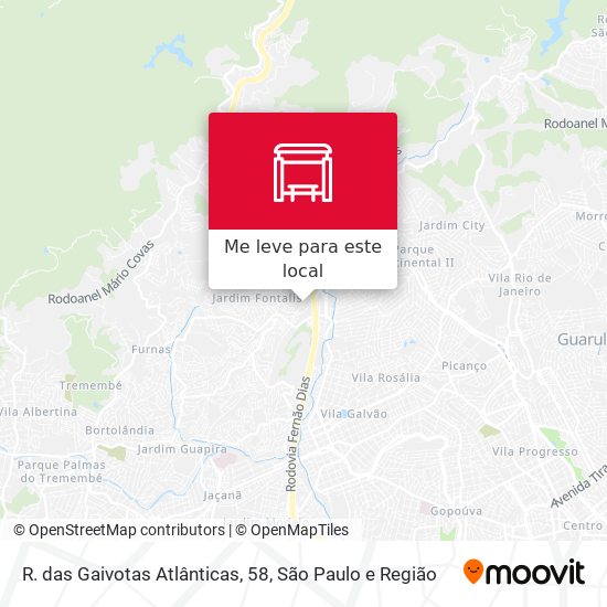 R. das Gaivotas Atlânticas, 58 mapa