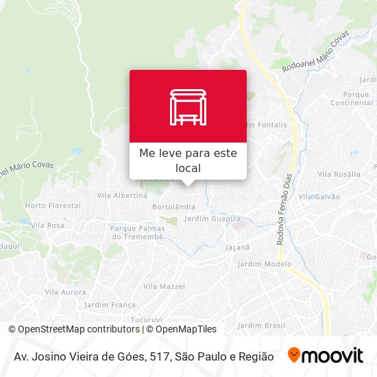 Av. Josino Vieira de Góes, 517 mapa