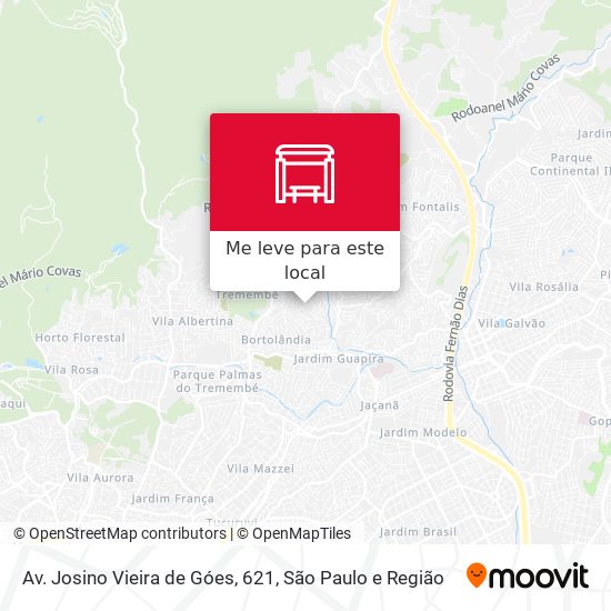 Av. Josino Vieira de Góes, 621 mapa