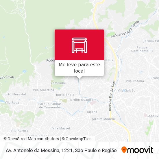 Av. Antonelo da Messina, 1221 mapa