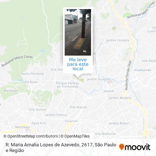 R. Maria Amalia Lopes de Azevedo, 2617 mapa