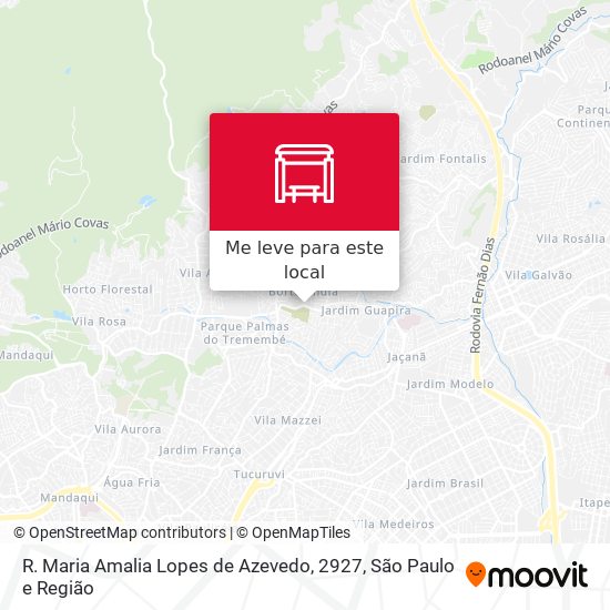 R. Maria Amalia Lopes de Azevedo, 2927 mapa