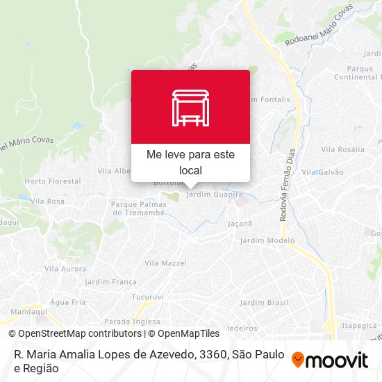 R. Maria Amalia Lopes de Azevedo, 3360 mapa