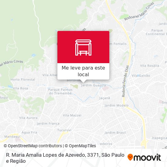 R. Maria Amalia Lopes de Azevedo, 3371 mapa