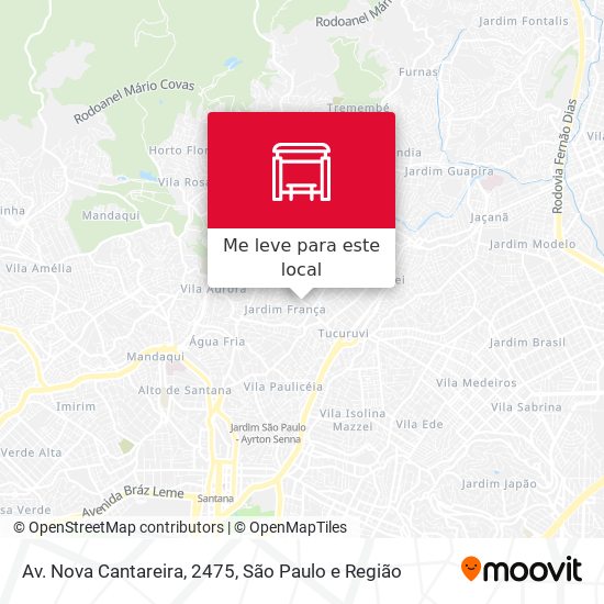 Av. Nova Cantareira, 2475 mapa