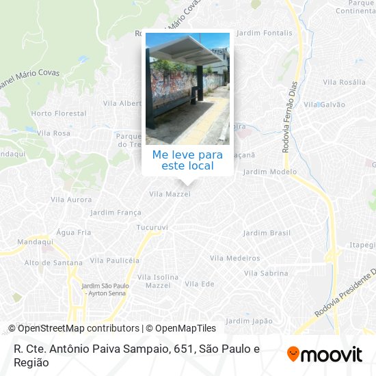 R. Cte. Antônio Paiva Sampaio, 651 mapa