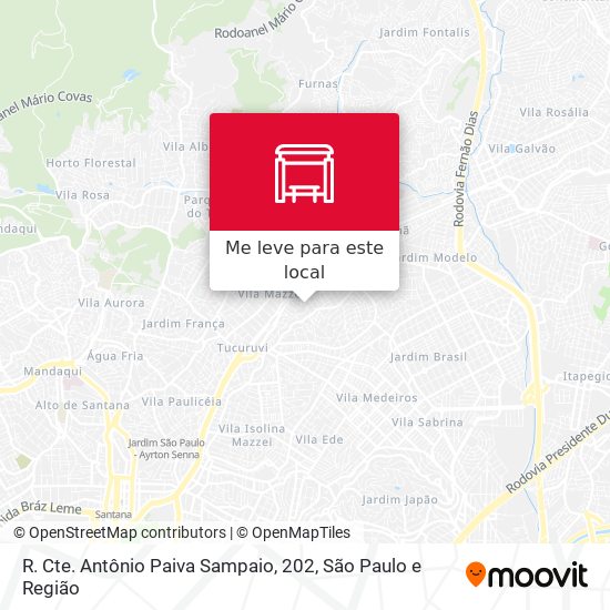R. Cte. Antônio Paiva Sampaio, 202 mapa