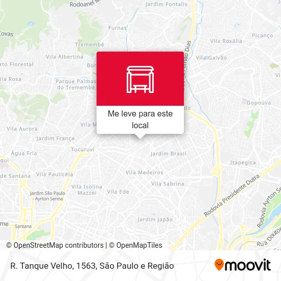 R. Tanque Velho, 1563 mapa