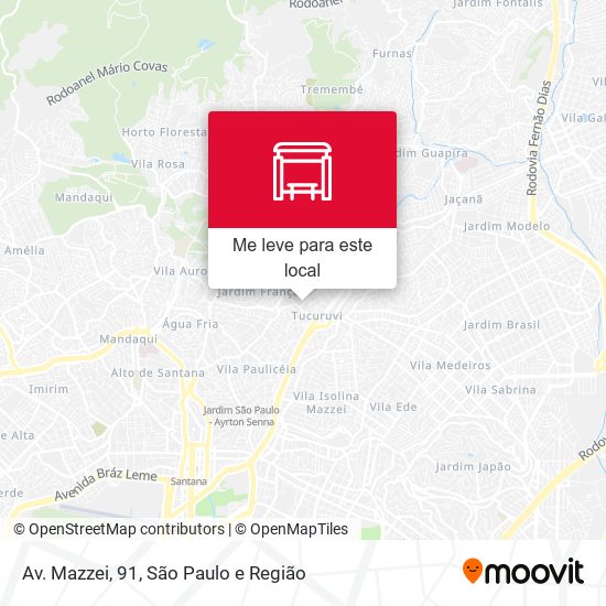 Av. Mazzei, 91 mapa