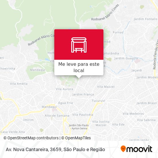 Av. Nova Cantareira, 3659 mapa
