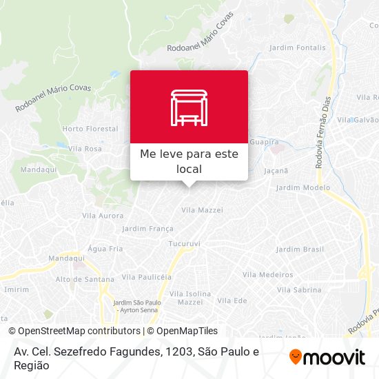 Av. Cel. Sezefredo Fagundes, 1203 mapa