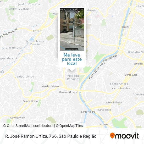 R. José Ramon Urtiza, 766 mapa