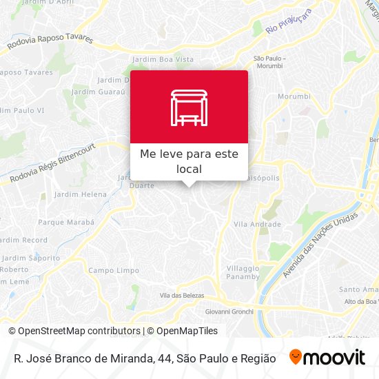 R. José Branco de Miranda, 44 mapa