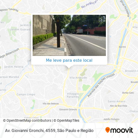 Av. Giovanni Gronchi, 4559 mapa