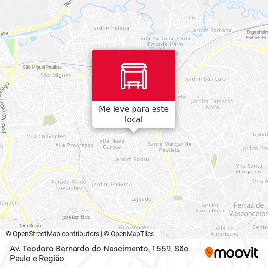 Av. Teodoro Bernardo do Nascimento, 1559 mapa